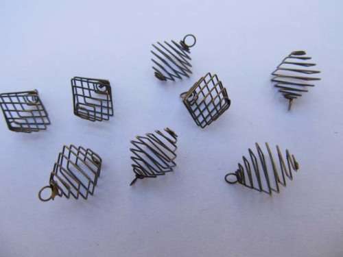 Beading & Jewellery Making, Bead Cage, Bronze, 11mm, 10pc