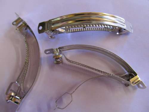 Hair Clip Nickel 87mm x 10mm 2pc