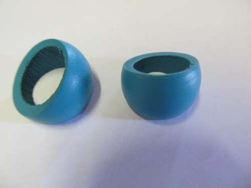 Ring Wood Turquoise Size O