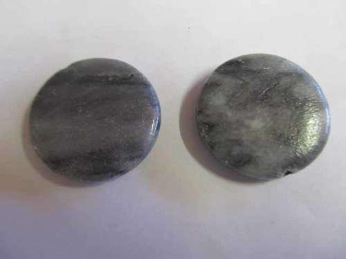 Semi-Precious Round Beads Black 28mm