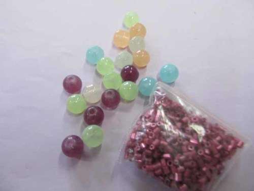 Glass Beads, Mixed, Seedbead Mix, 20pc x 8mm, 1 x Seedbeads Mixed Colours