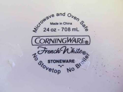 Baking Dish, Corningware ®, Microwave & Oven Proof, Round, French White, 160mm x 70mm, 708ml