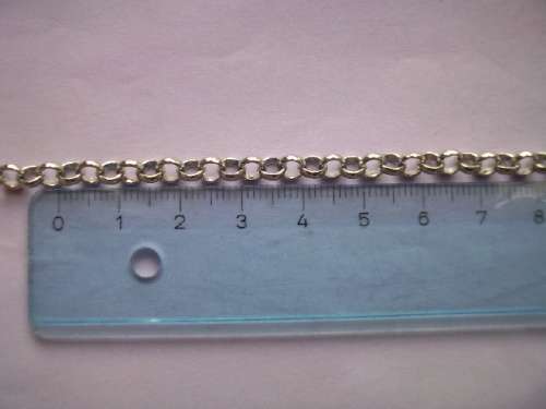 Beading Supplies, Chain, Nickel, 3,2mm Link Size, 1 x Meter
