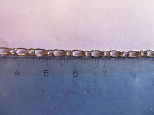 Beading Supplies, Chain, Nickel, 6mm and 3mm Link Size, 1 x Meter