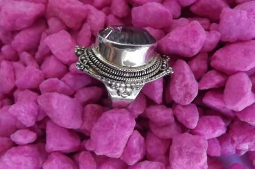 Fine Jewellery, Ring, Silver, Stamped 925, Mistique Topaz, Size 18mm - Top 30mm Wide