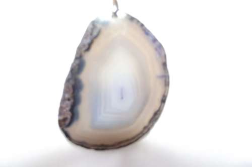 Fine Jewellery, Silver 925 Pendant Bail, Dark Blue Agate, Size - 55mm x 40mm