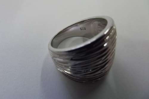 Fine Jewellery, Silver 925 Ring, Top Size - 18,2mm, Ring Size - 18mm