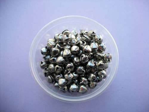 Beading and Jewellery Making, Noddy Bells, Nickel, 10pc, 9mm