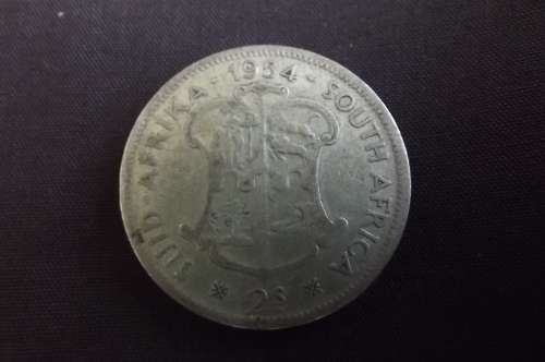 Two Shilling, South Africa, 1954, Silver, Condition As Per Photo