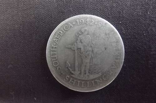 Shilling, South Africa, 1942, Silver, Condition As Per Photo