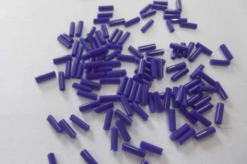 Glass Beads, Seedbeads, Bugle, Dark Blue, 11gr