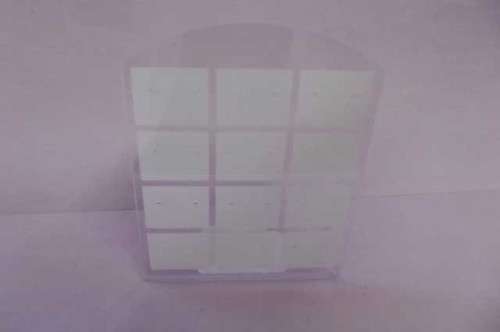 Earring Display Stand, Clear Perspex, Holds 12 Pairs, 10cm, 1pc