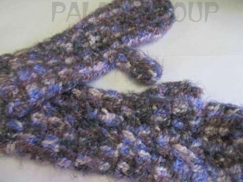 Mittens And Scarf, One Size Fits All, Knitted, Wool, Warm Winter Colours