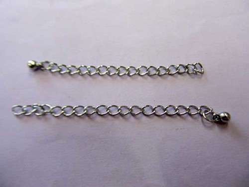 Findings, Extender Chain, Metal, Nickel, ±70mm, 5pc