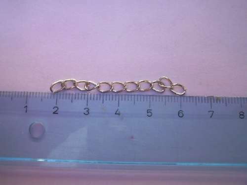 Findings, Extender Chain, Metal, Nickel, ±40mm, ±10pc