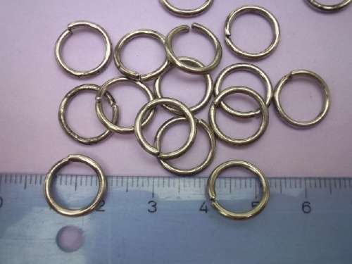 Findings, Jump Ring, Metal, Nickel, 12mm, ±30pc