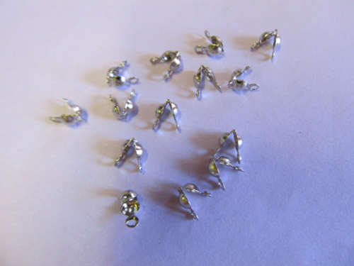 Findings End Pieces Calotte Metal Nickel ±50pc