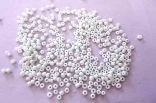 Beading Supplies, Seedbeads, White, 11/0, 14gr
