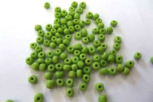 Beading Supplies, Seedbeads, Green, 6/0, 13gr