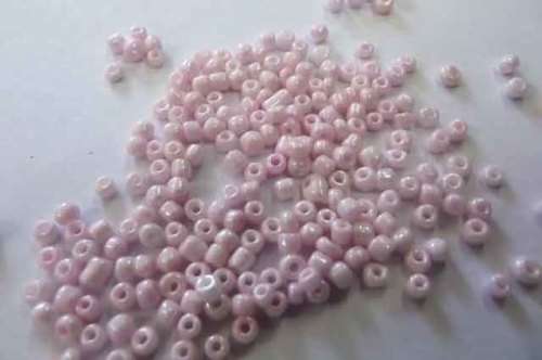 Beading Supplies, Seedbeads, Light Pink, 6/0, 13gr