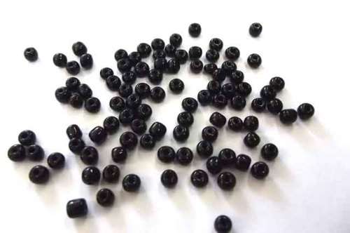 Beading Supplies, Seedbeads, Black, 6/0, 13gr
