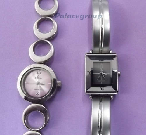 1 Lot Ladies Watches Working Condition, 1 x Ricardo With Pink Face, 1 x L`S Watch With Grey Face