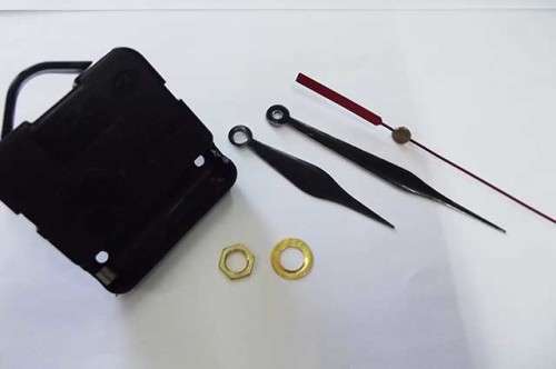 Complete Clock Mechanism With Tide Hands, 1 Set, Shaft Size - 8mm x 18mm