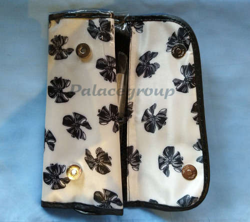 Makeup Set, Brushes And Applicators In Black And Silver Pouch, See Photos Below...