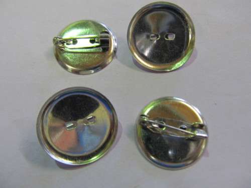 Brooch Back, Nickel, 24mm, 1pc