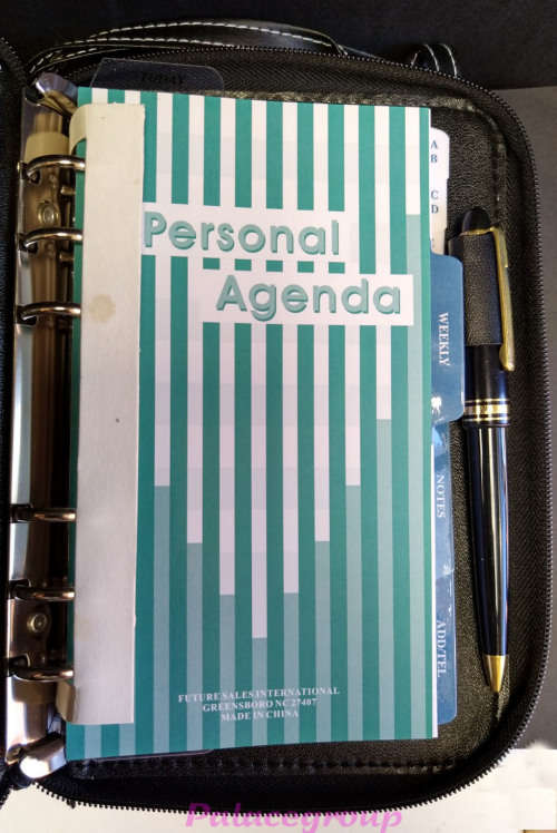 A5 Personal Agenda, Weekly Notes From 8:00 to 17:00, General Notes, TEL Section, Faux Leather