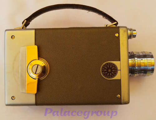 G.B.Bell & Howell Camera, 16mm, Leather Carry Case (Slightly Worn On Corners)