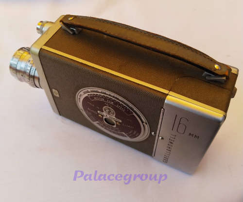 G.B.Bell & Howell Camera, 16mm, Leather Carry Case (Slightly Worn On Corners)