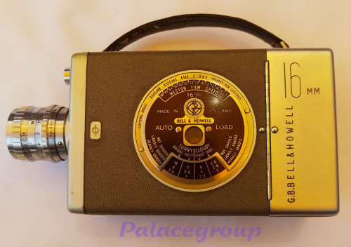 G.B.Bell & Howell Camera, 16mm, Leather Carry Case (Slightly Worn On Corners)