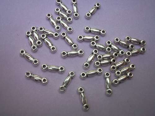 Findings, Connector, Metal, Nickel, 12mm, 10pc