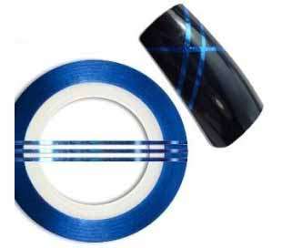 Nail Art Tape, 1mm Wide, 1 Roll, Royal Blue