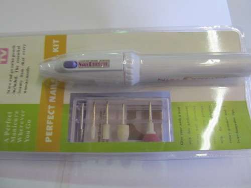 Rotary Nail Groomer Set, Perfect Nail Tool Kit, Battery Operated, 1pc