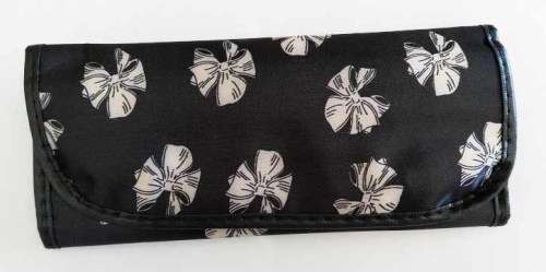 Makeup Set, Brushes And Applicators In Black And Silver Pouch, See Photos Below...