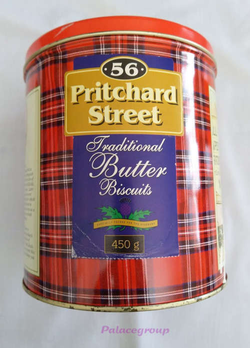 Vintage 56 Pritchard Street Biscuit Container / Tin, In 80/100 Condition, See Photos Below