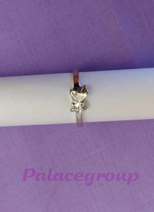 Silver Ring, Stamped 925, Bow Design, Top Size 6mm, Ring Size 17,75mm,