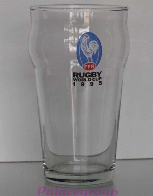 1 Set - 10 x Glasses, Rugby World Cup 1995 Beer Glasses, 400ml, See Photos...
