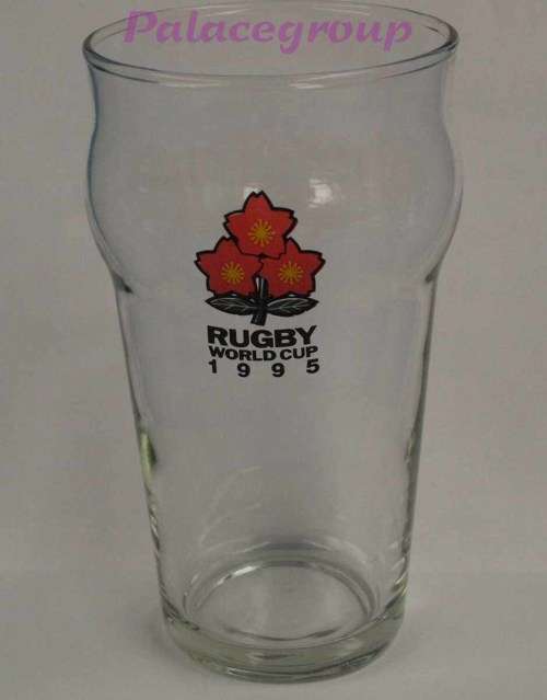 1 Set - 10 x Glasses, Rugby World Cup 1995 Beer Glasses, 400ml, See Photos...