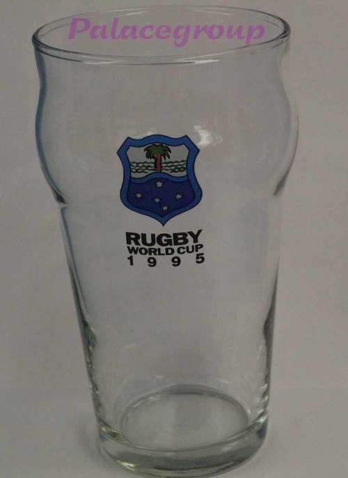 1 Set - 10 x Glasses, Rugby World Cup 1995 Beer Glasses, 400ml, See Photos...