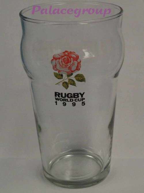 1 Set - 10 x Glasses, Rugby World Cup 1995 Beer Glasses, 400ml, See Photos...