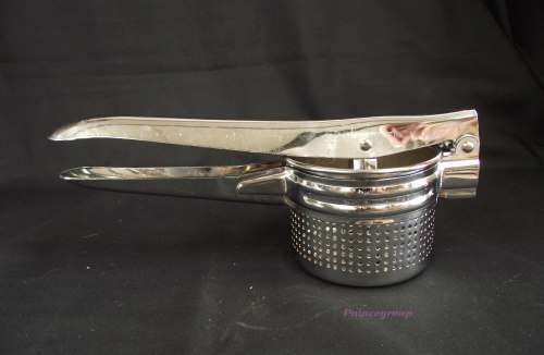 Vintage Potato Press, All Metal, Silver Colour, Good Working Order, See Photos ...