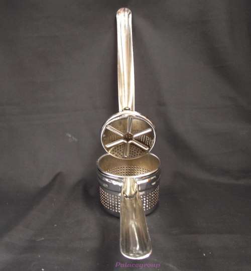 Vintage Potato Press, All Metal, Silver Colour, Good Working Order, See Photos ...