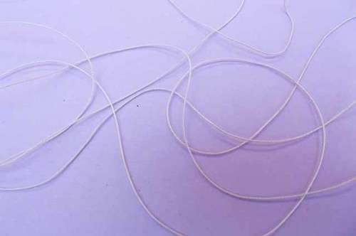 Stringing Material, Pearl Cord, Pearl Thread Knot, White, 1 Meter