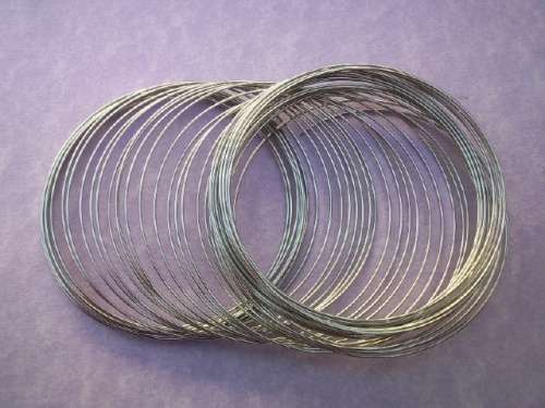 Stringing Material, Bracelet Memory Wire, 55mm, ±20 Coils