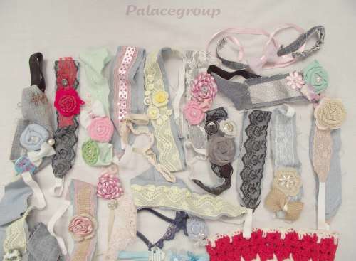 1 Lot Head Bands / Display Items, Various Types And Sizes, Adjustable And Stretch Types, ±30pc