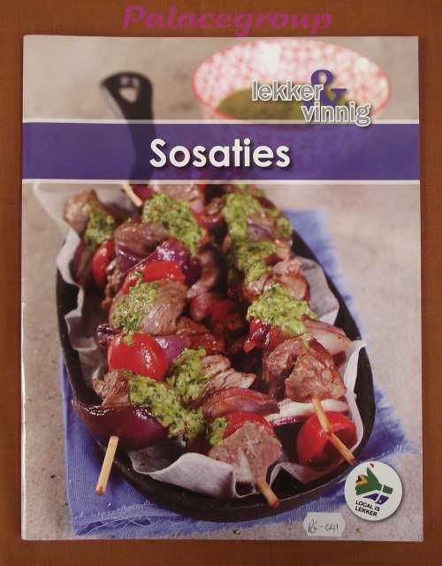 Lekker en Vinnig, Sosaties, Volkleur, 20 Resepte, Sagte Band, 48bl