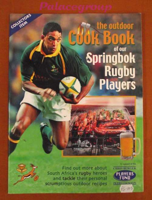 The Outdoor Cook Book Of Our Springbok Rugby Players 2001, Full Colour, 70 Rec, Paper Back, 64pg, A4